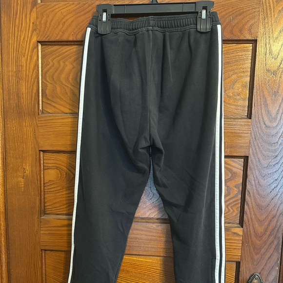 Adidas Black Joggers with White Accents - Picture 2 of 3